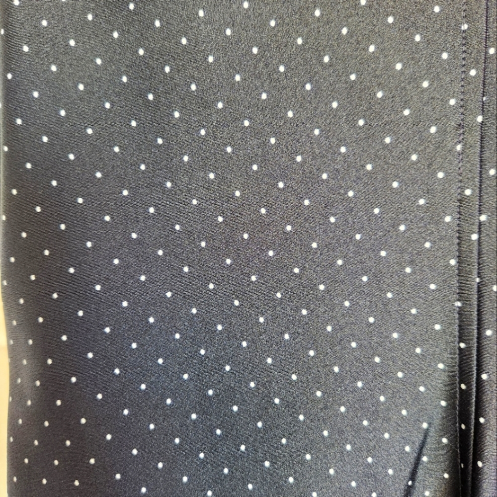 Christian Dior Coordonnes Vintage Slip Dress, Size 40, Navy/White Polka Dots - Picture 6 of 7